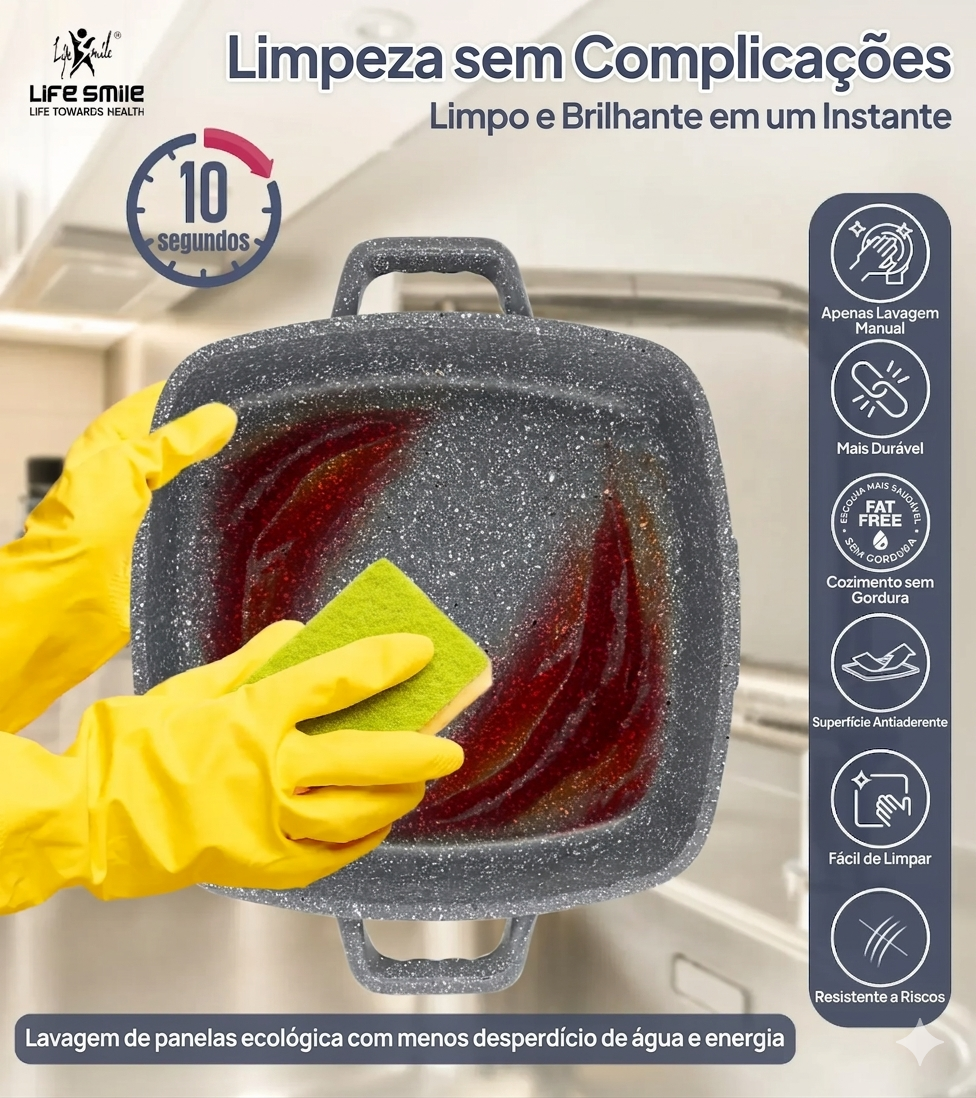 Detalhe do revestimento granito